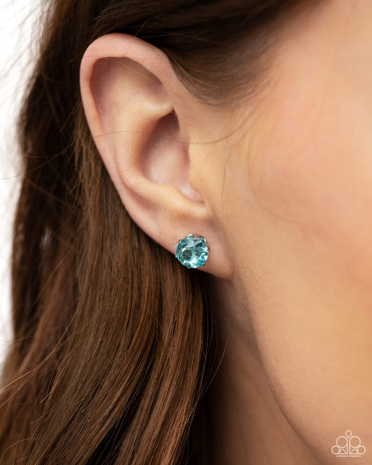 Paparazzi Breathtaking Birthstone - Blue Earrings