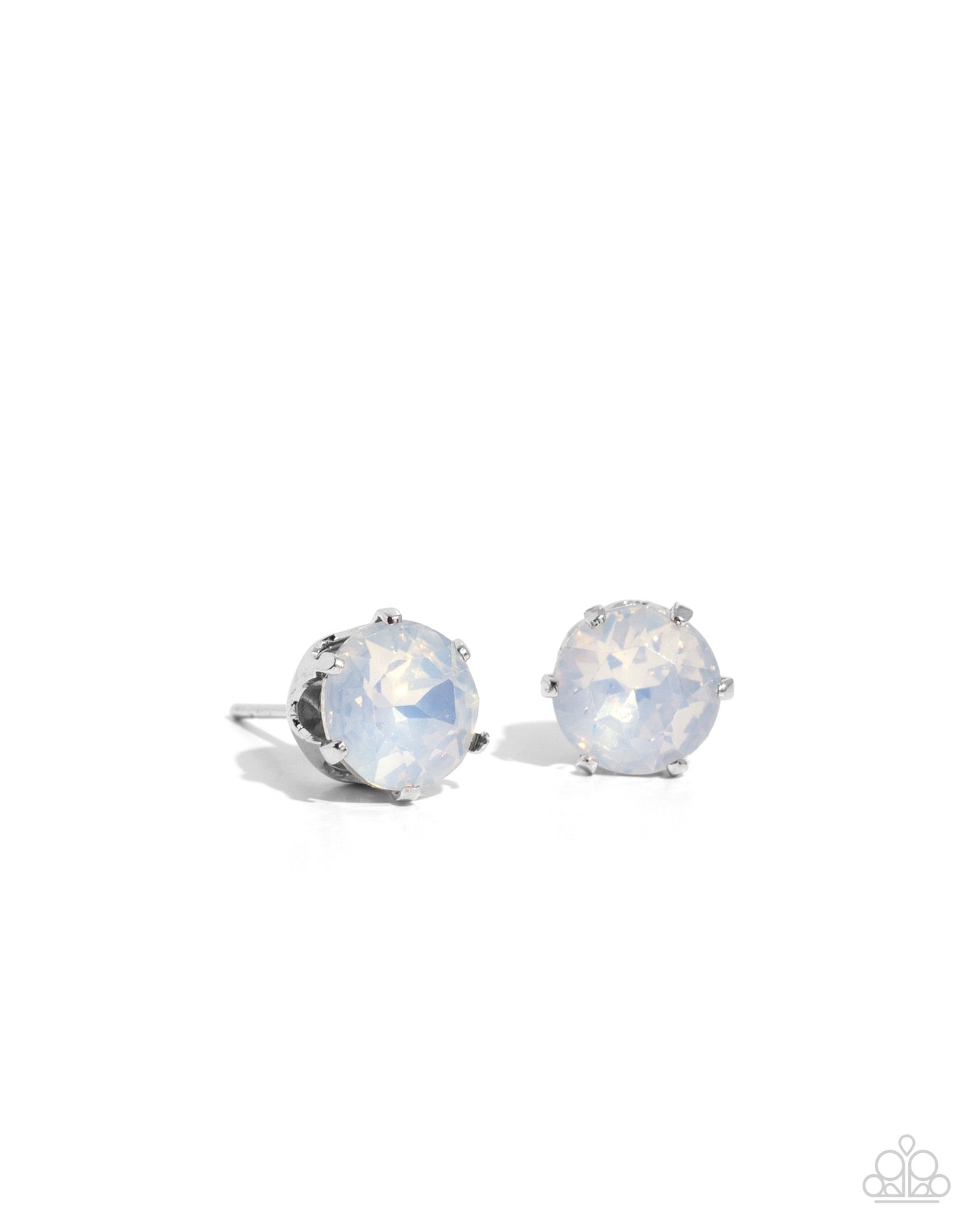 Paparazzi Breathtaking Birthstone - White Earrings