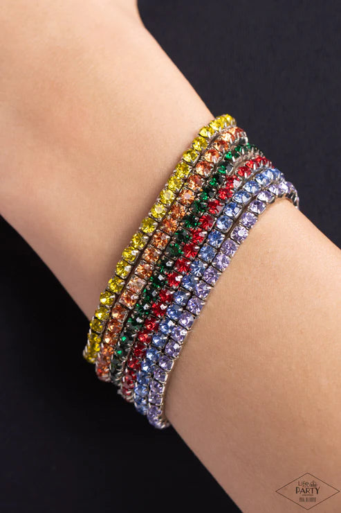 Paparazzi Rock Candy Range Rainbow - Multi Bracelet
