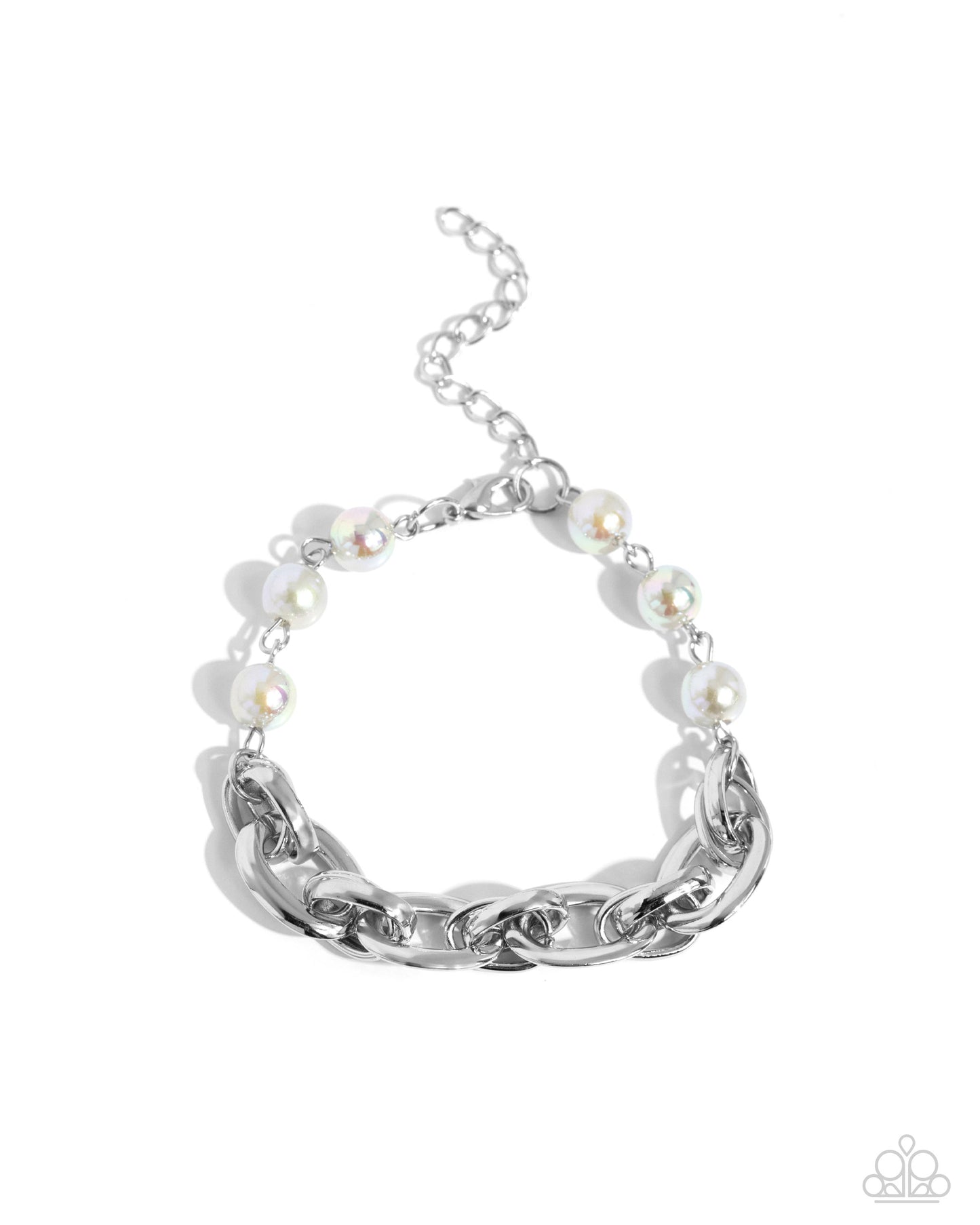 Paparazzi Pearl Pairing - Silver Bracelet