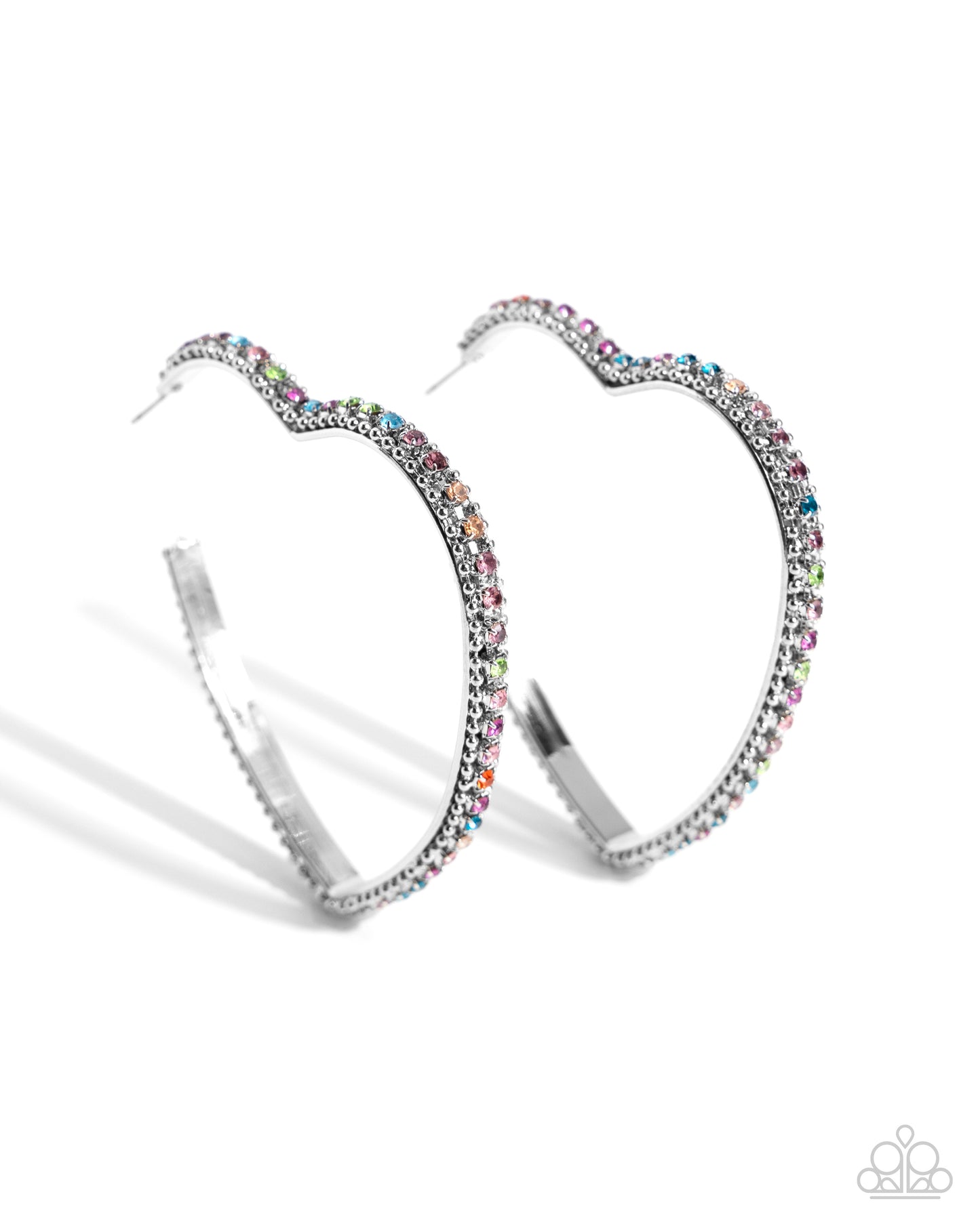 Paparazzi Halftime Hearts - Multi Earrings