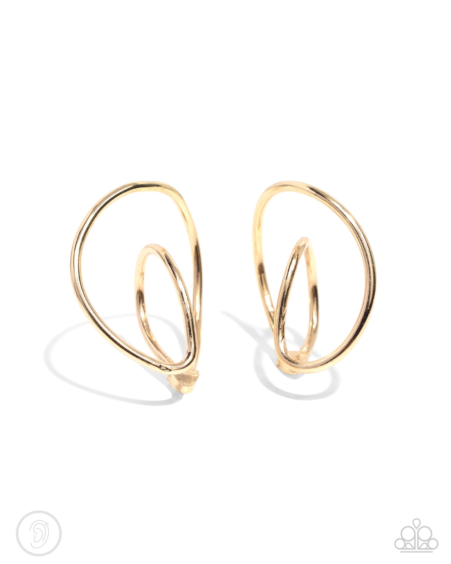 Paparazzi Wraparound Whimsy - Gold Earrings