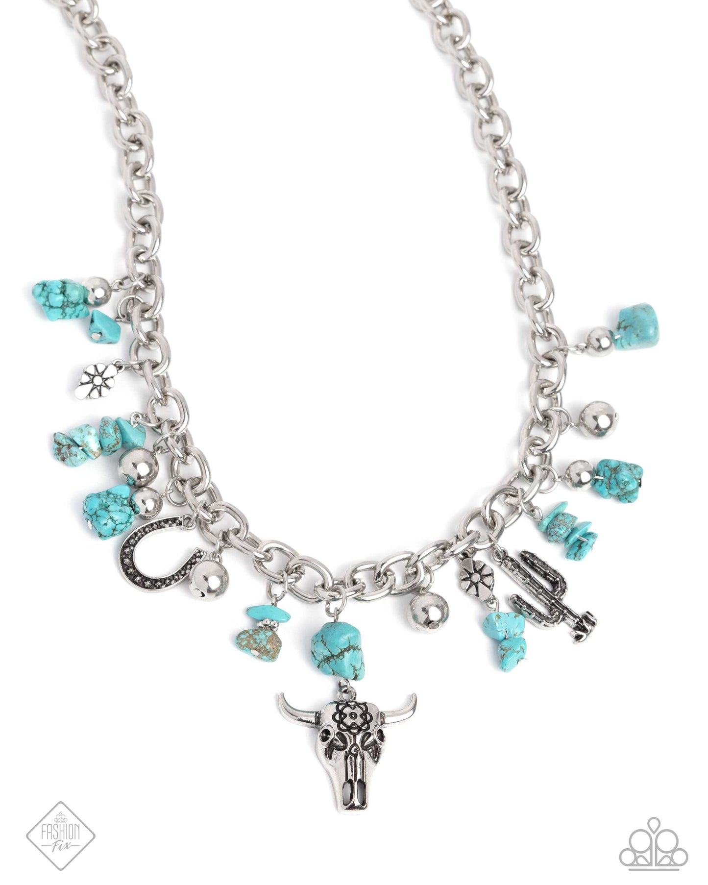 Paparazzi Wild West Whimsy - Blue Necklace