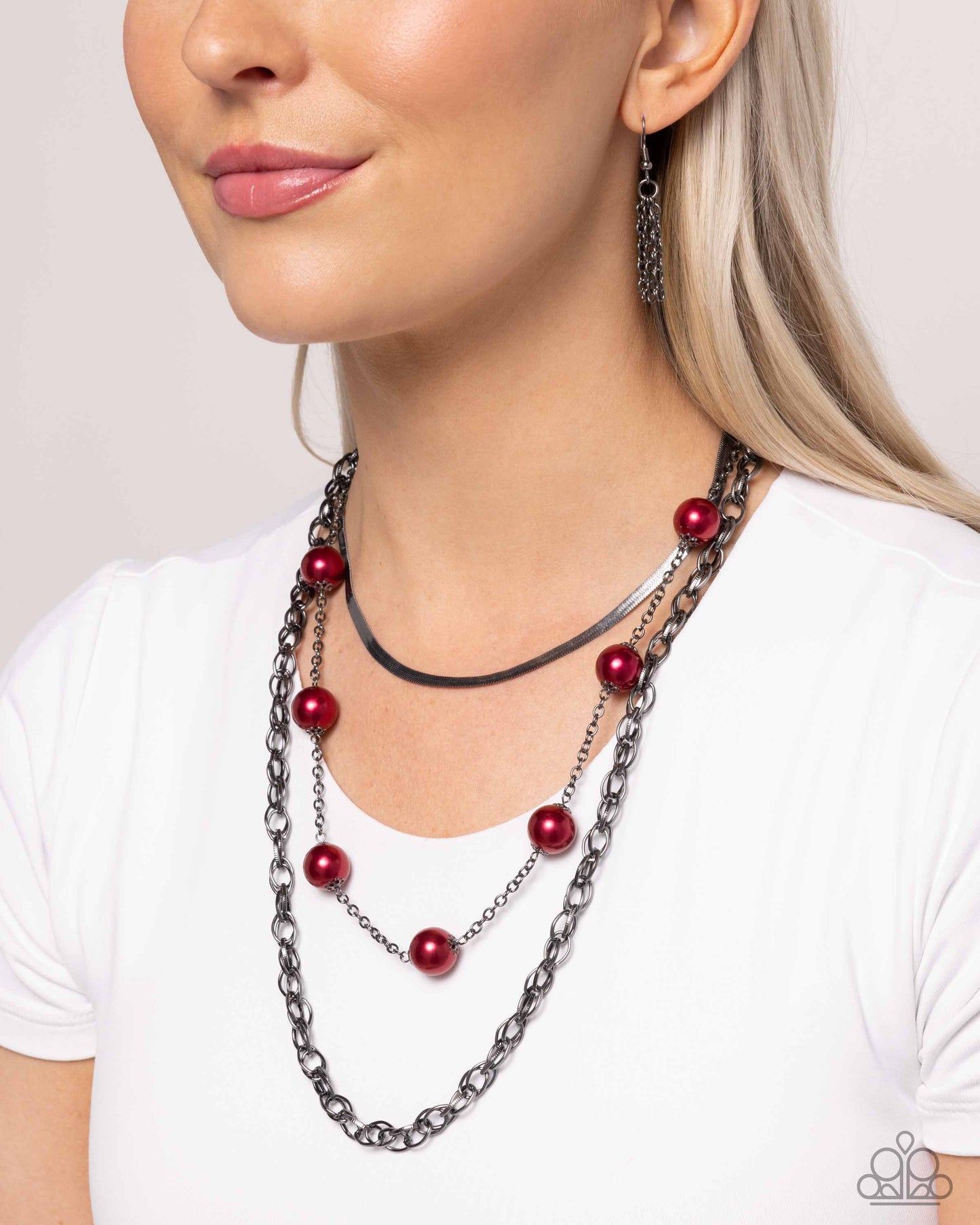 Paparazzi High-Class Haute - Red Necklace