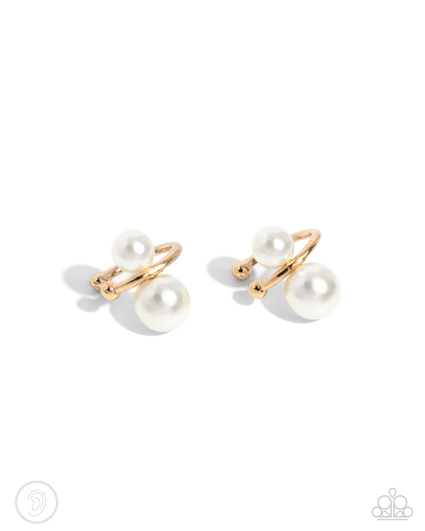 Paparazzi Elegant Emblem - Gold Earrings