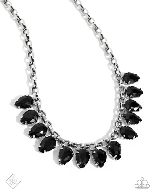 Paparazzi Vicious Vibrancy - Black Necklace