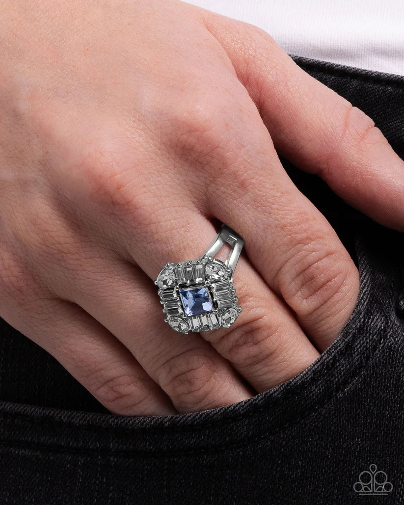 Paparazzi Square Formation - Blue Ring