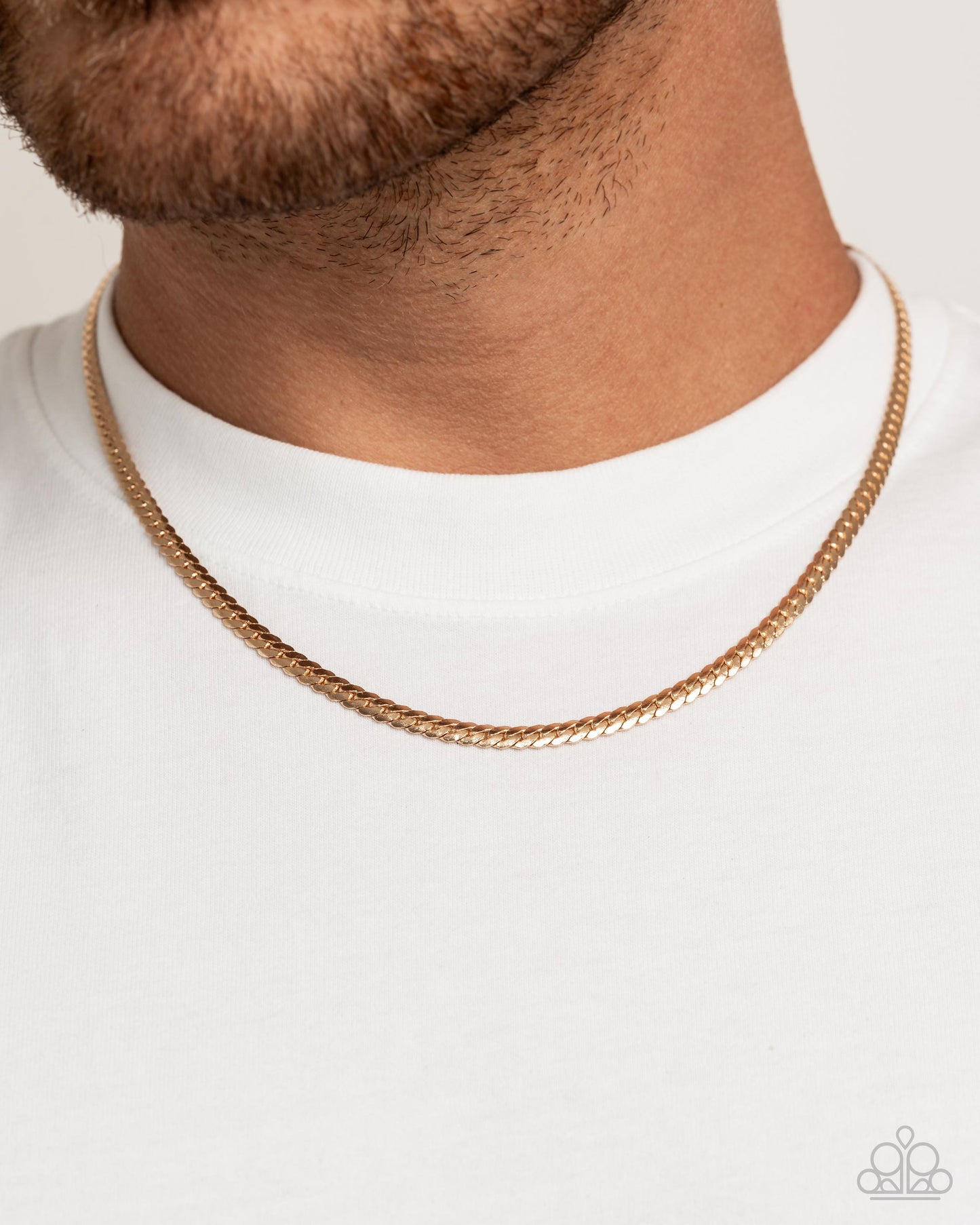 Paparazzi CURB the Peace - Gold Necklace