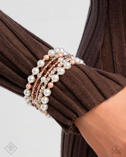 Paparazzi To An Elegant Extent - Rose Gold ~ Bracelet