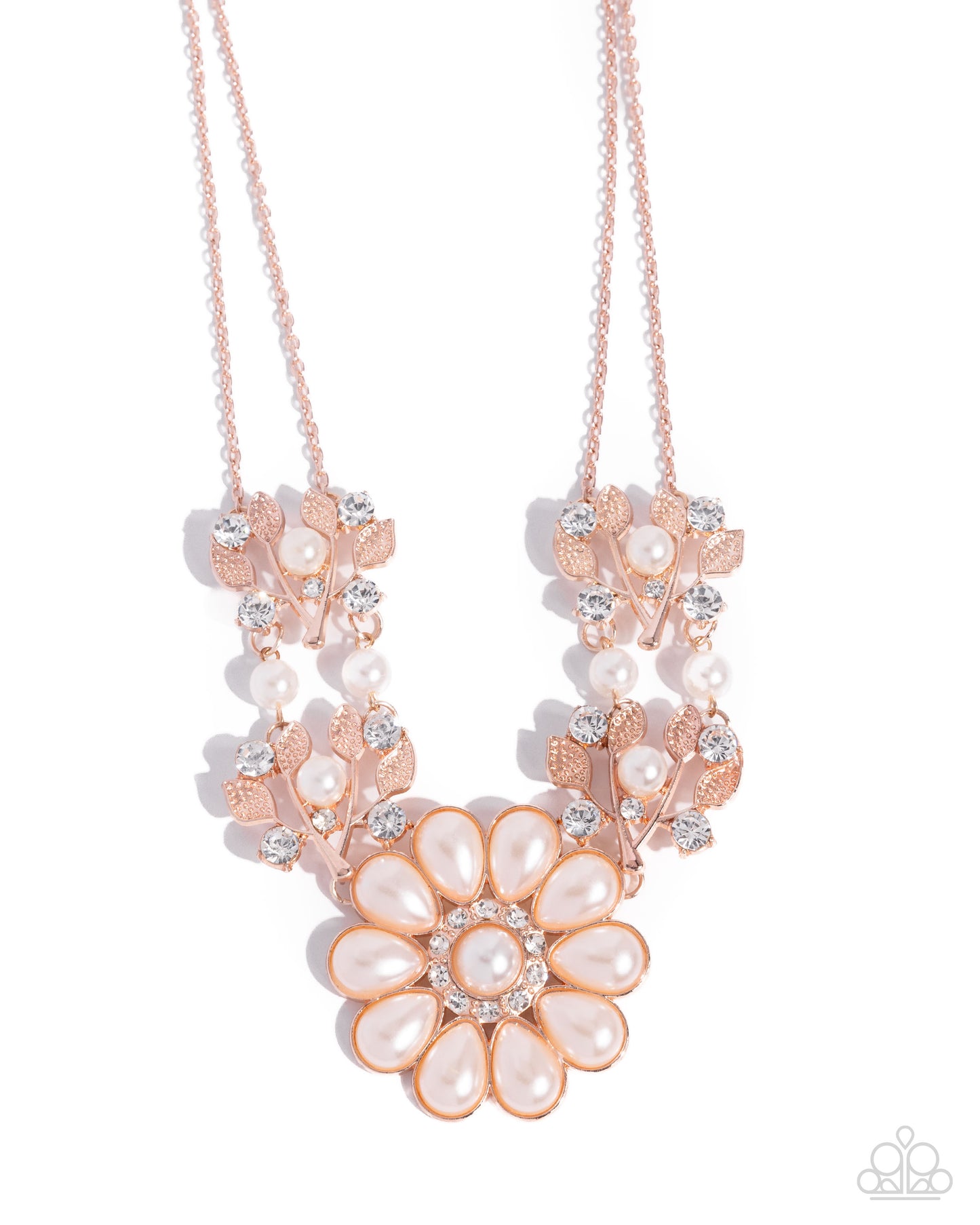 Paparazzi Sprouting Shimmer - Rose Gold Necklace