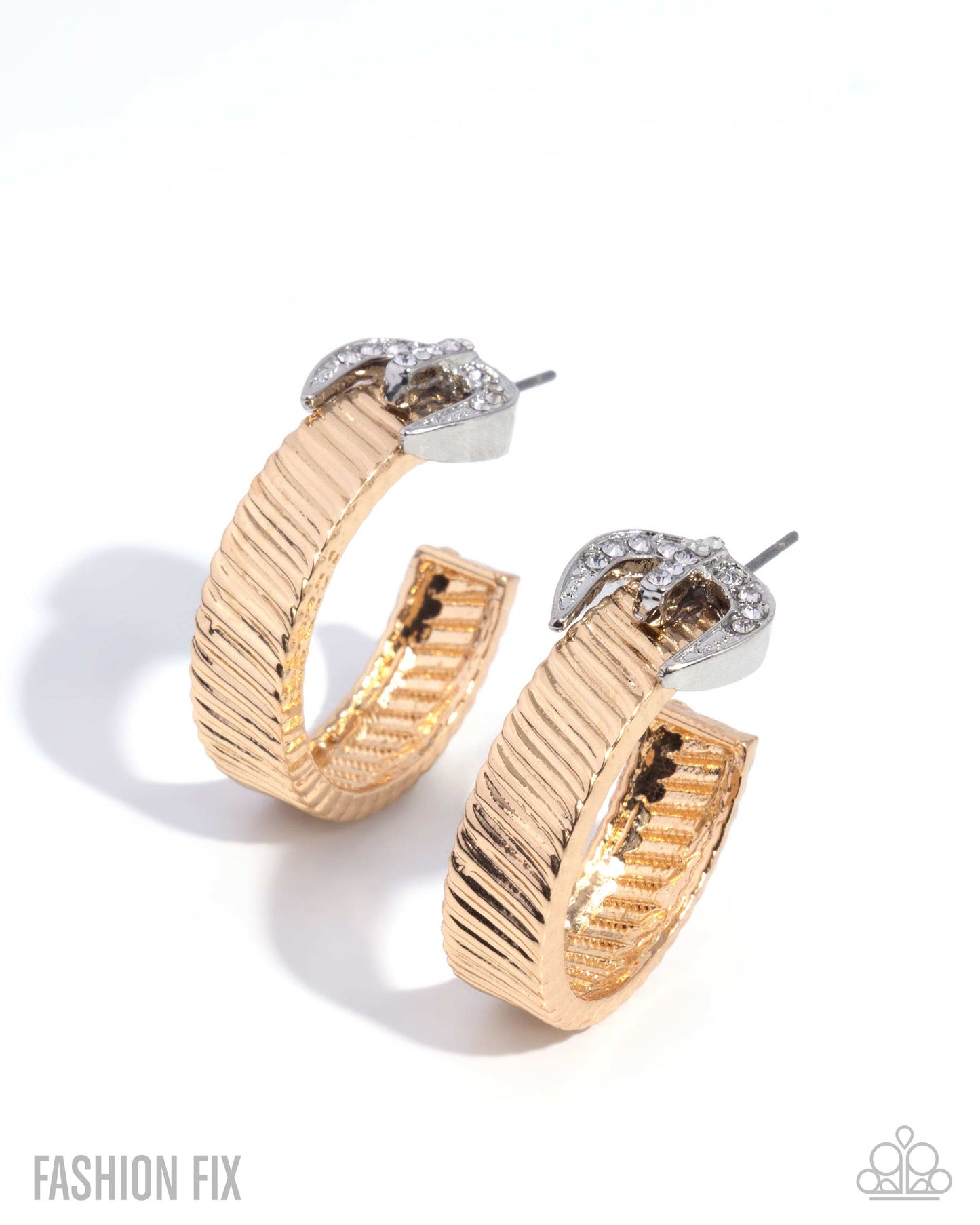 Paparazzi Assured Accent - Gold Earrings