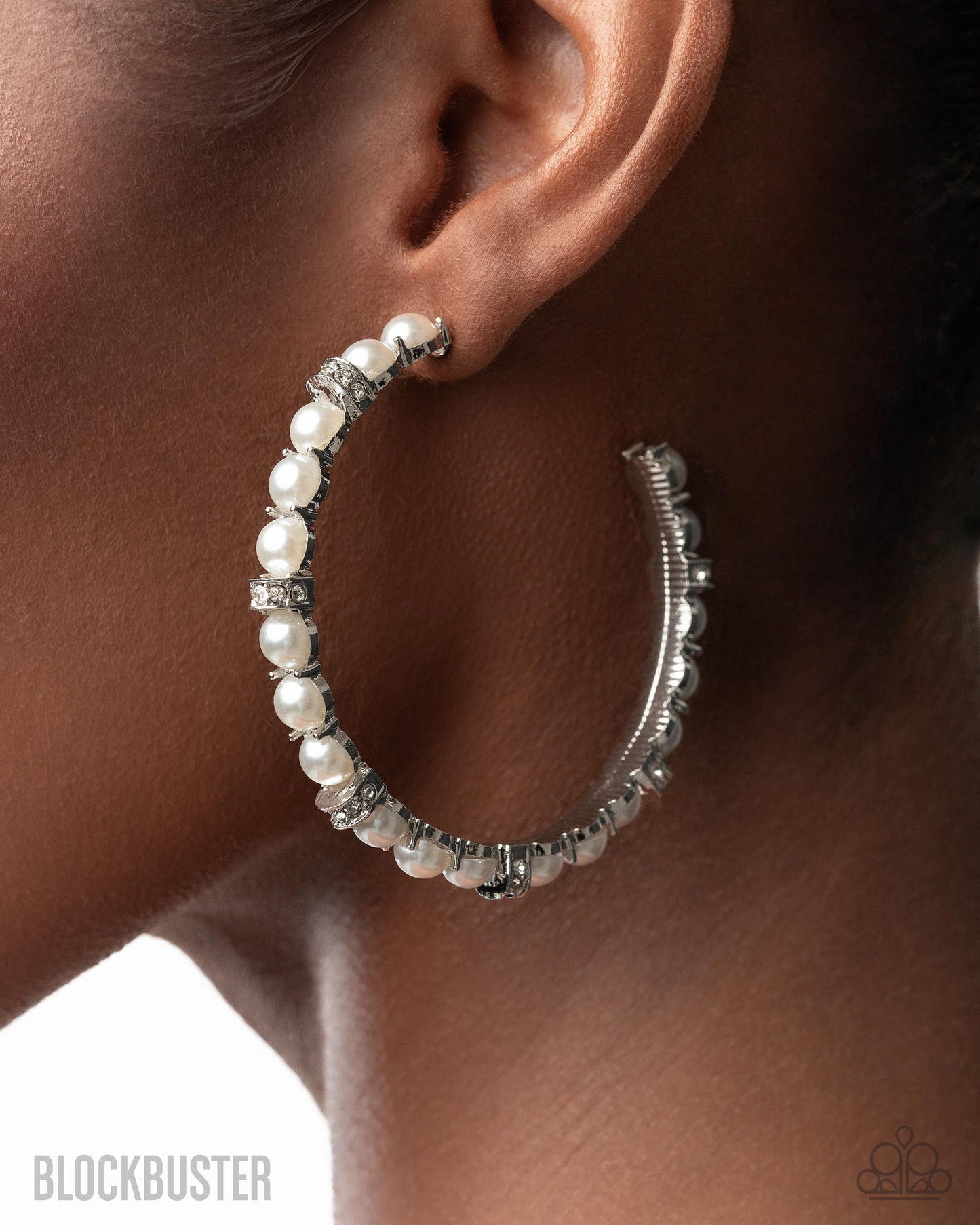 Paparazzi Classical Ballet - White Earrings