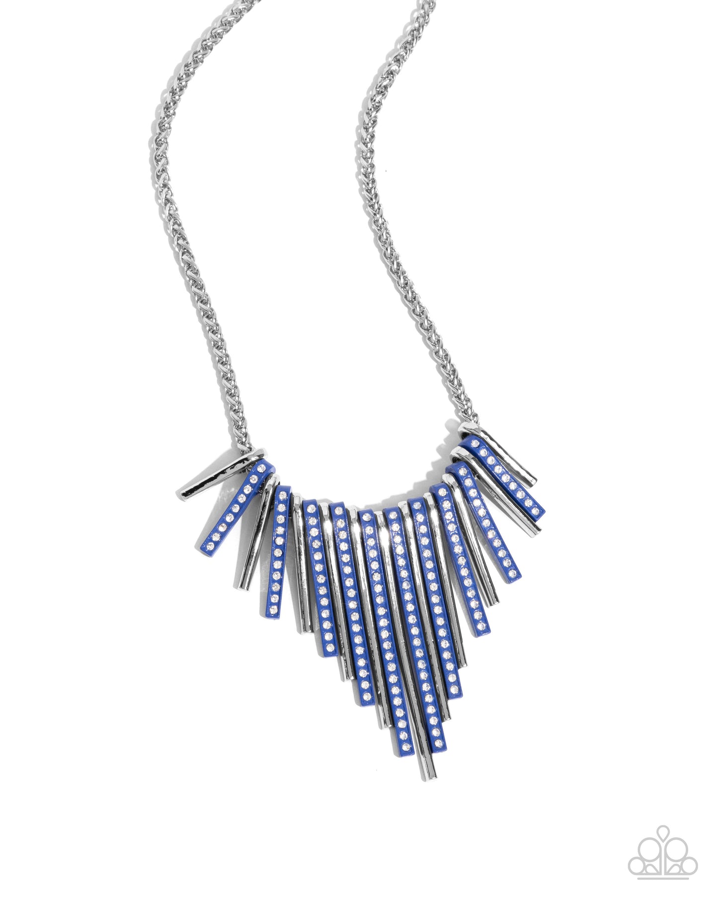 Paparazzi Fashionable Fringe - Blue Necklace