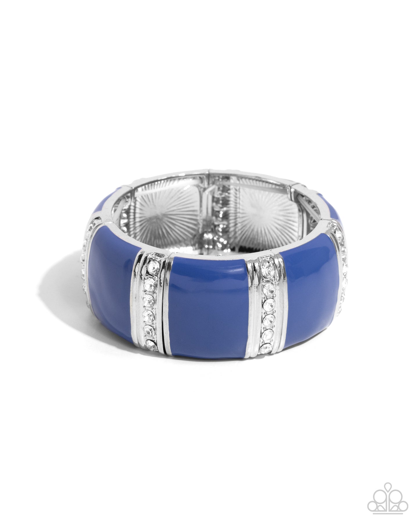 Paparazzi Colored Cameo - Blue Bracelet