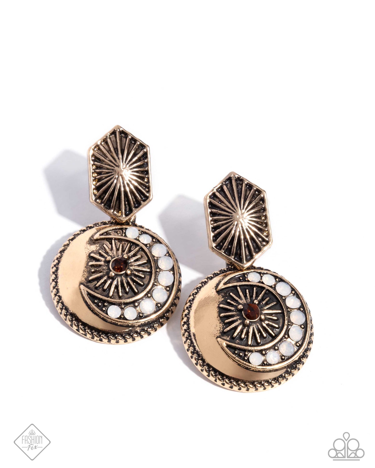 Paparazzi Eclectic Energy - Gold Earrings