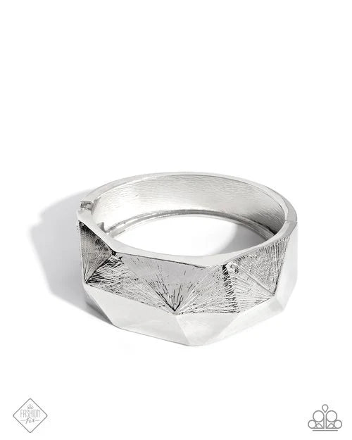 Paparazzi Elusive Enclosure - Silver Bracelet