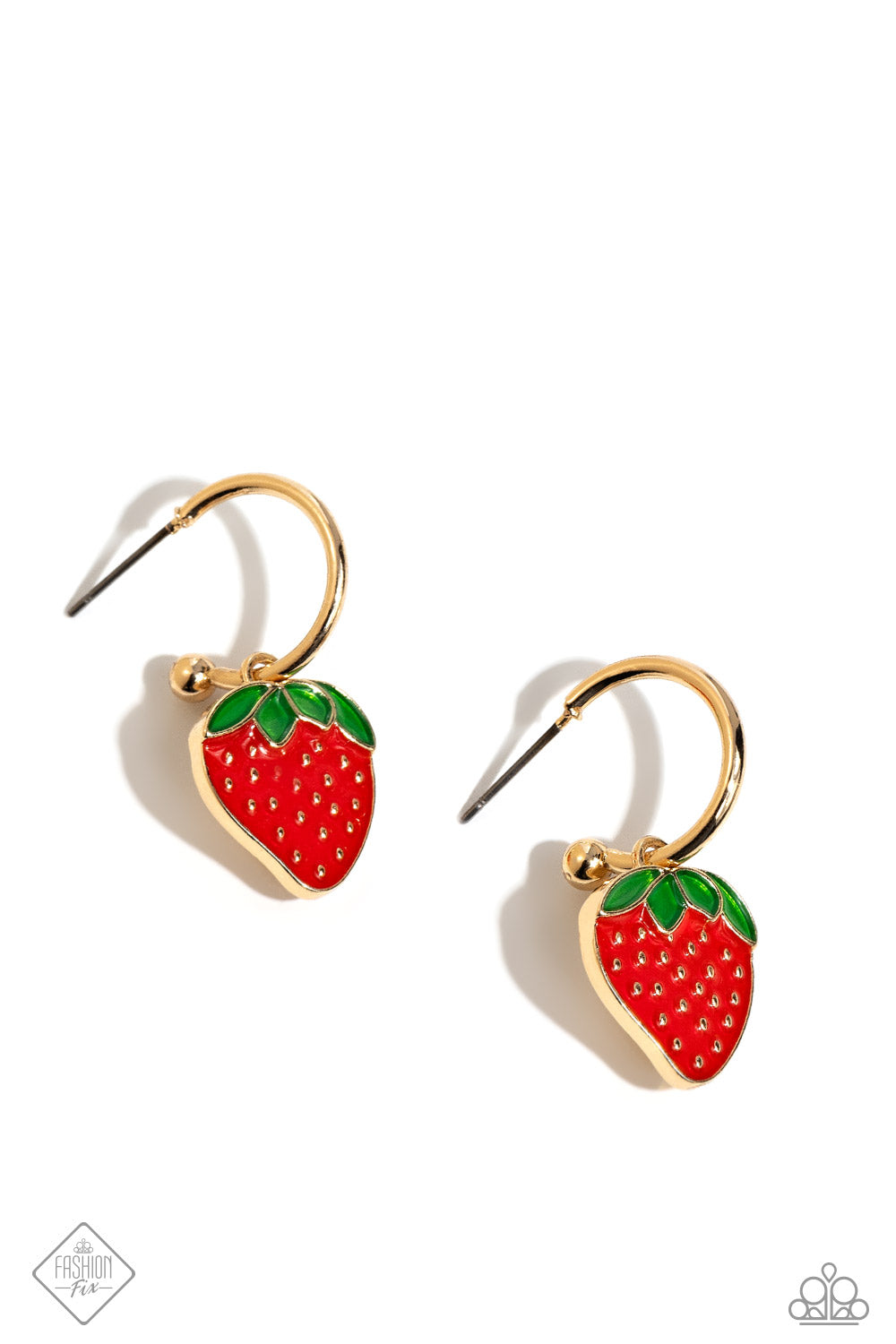 Paparazzi Fashionable Fruit - Gold Earrings