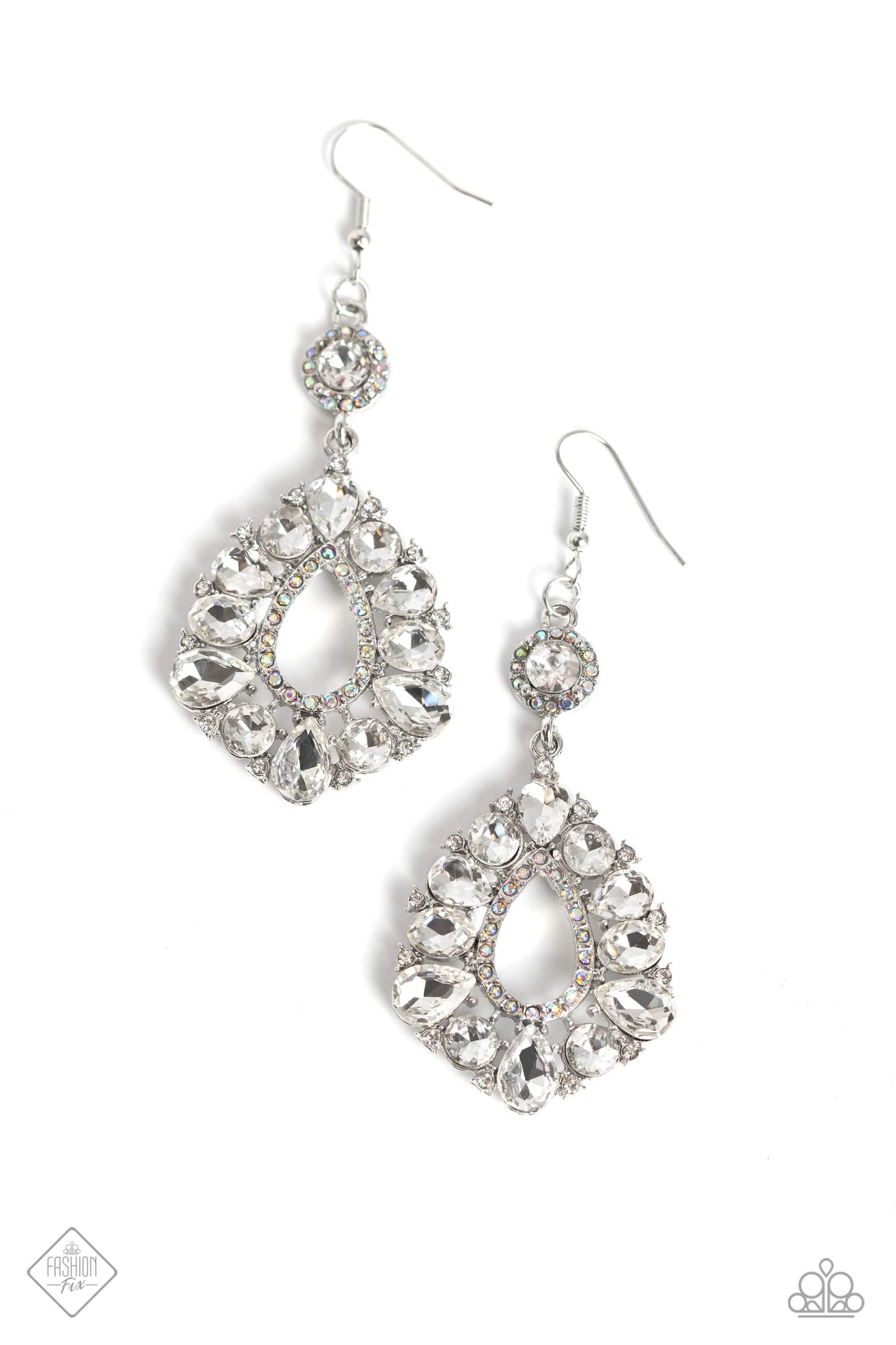 Paparazzi Happily Ever Exquisite - White Earrings