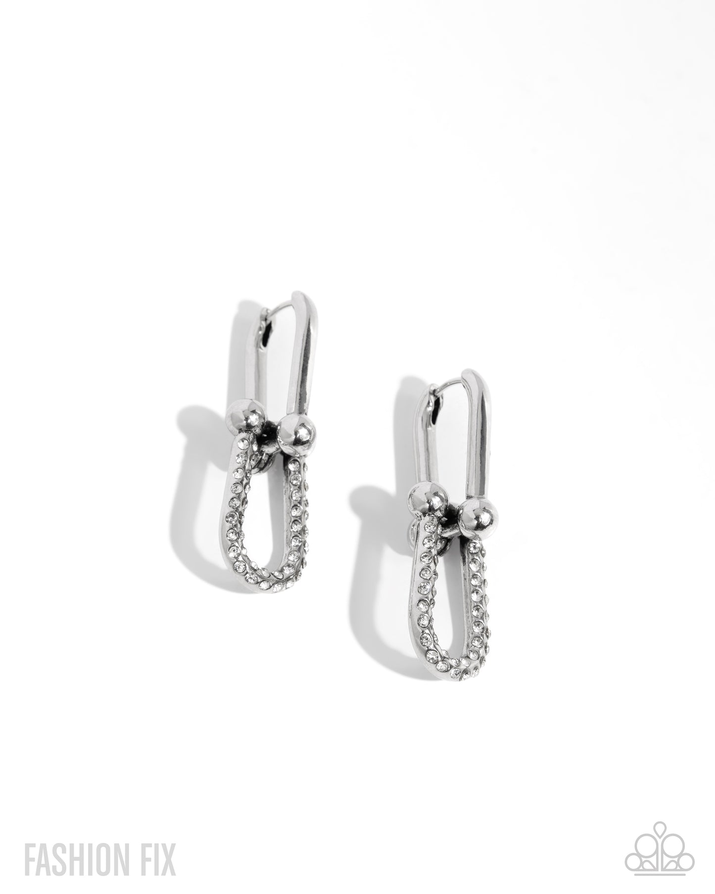 Paparazzi Heightened Haute - White Earrings