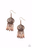 Paparazzi Future, PASTURE, and Present - Copper Earrings