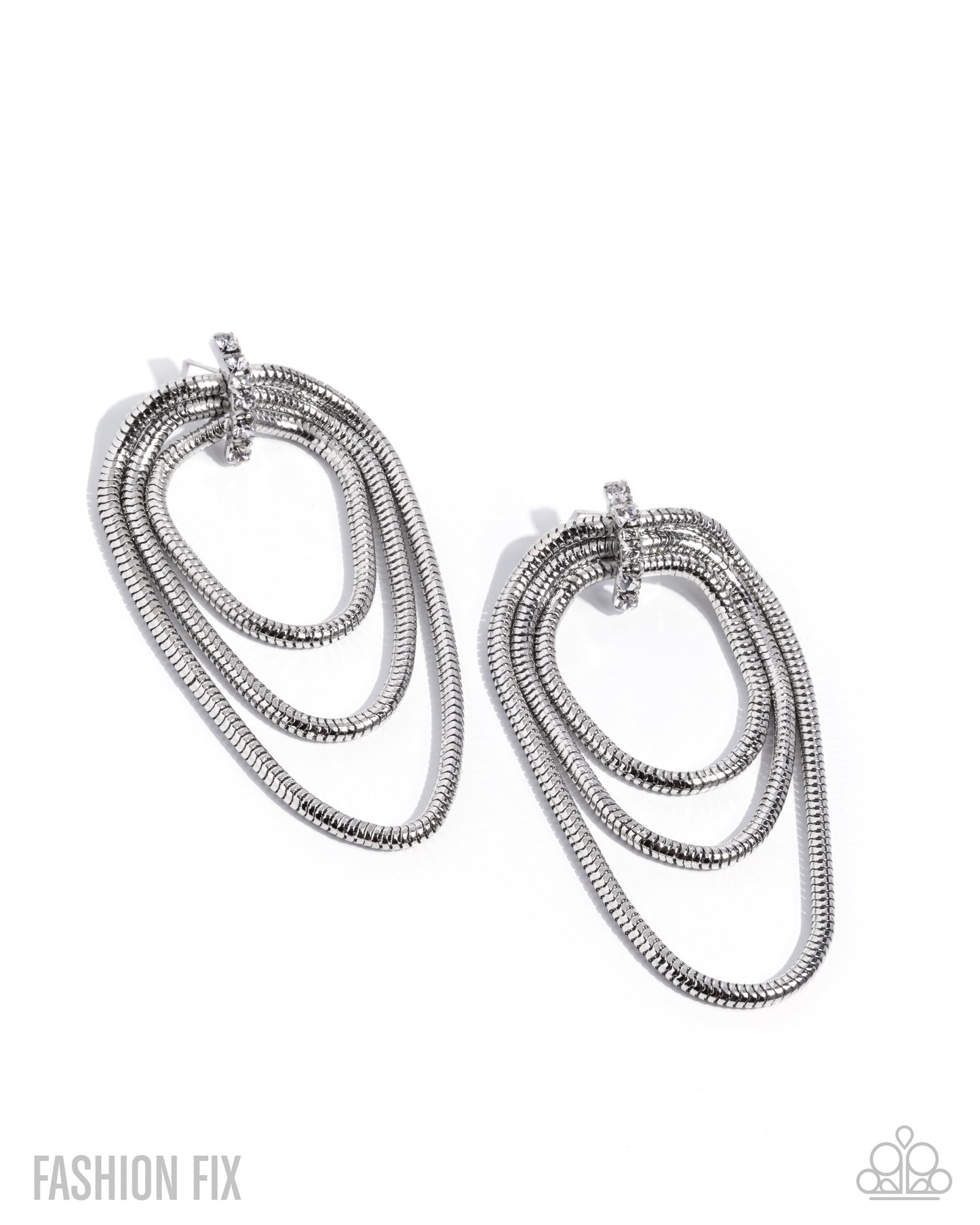 Paparazzi Industrial Charm - White Earrings
