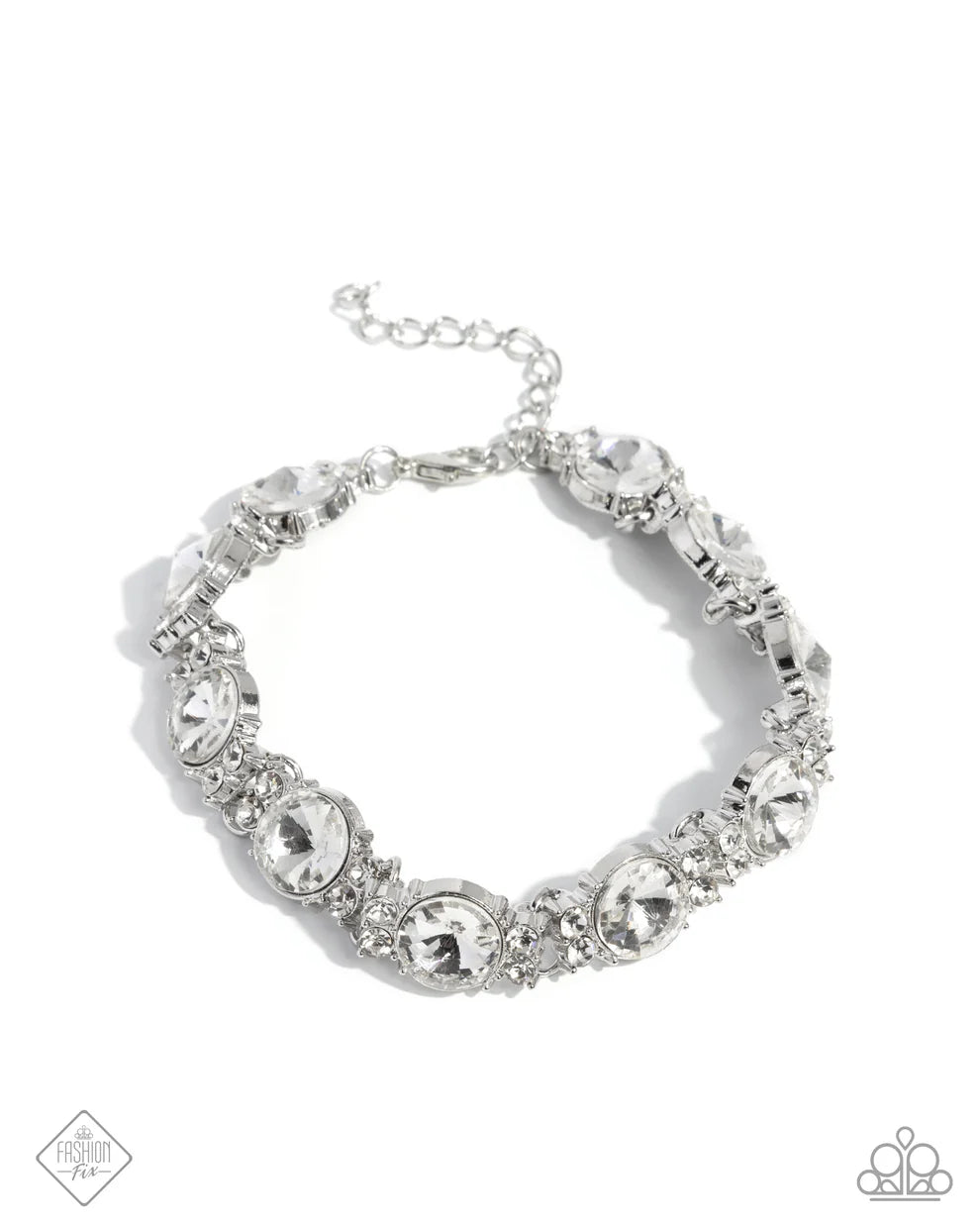 Paparazzi Never-Ending Elite - White Bracelet