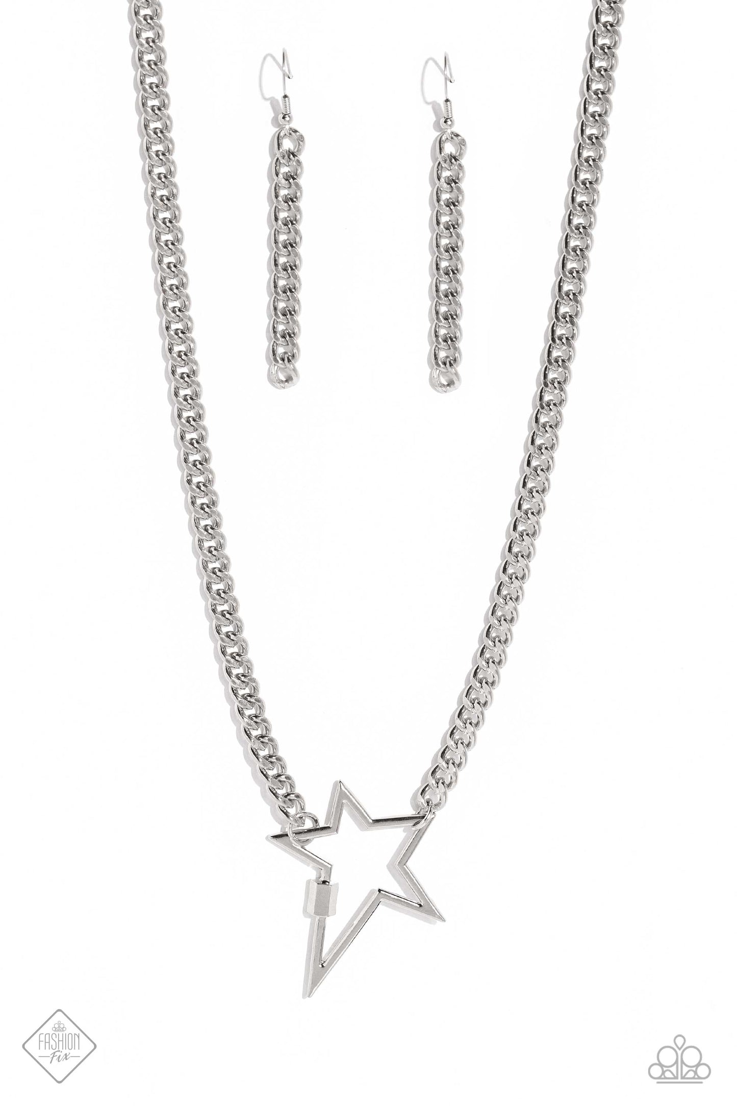 Paparazzi Playful Popstar - Silver Necklace