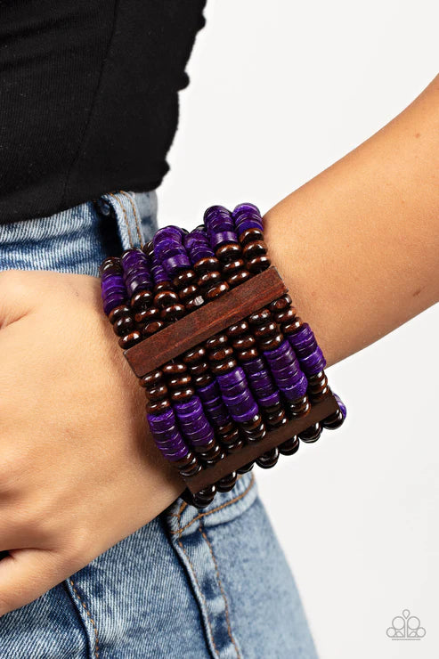 Paparazzi Vacay Vogue - Purple Bracelet