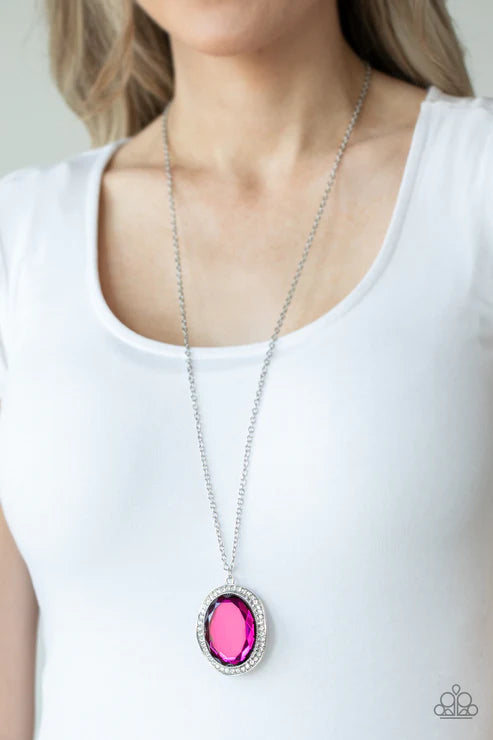 REIGN Them In - Pink Paparazzi Necklace