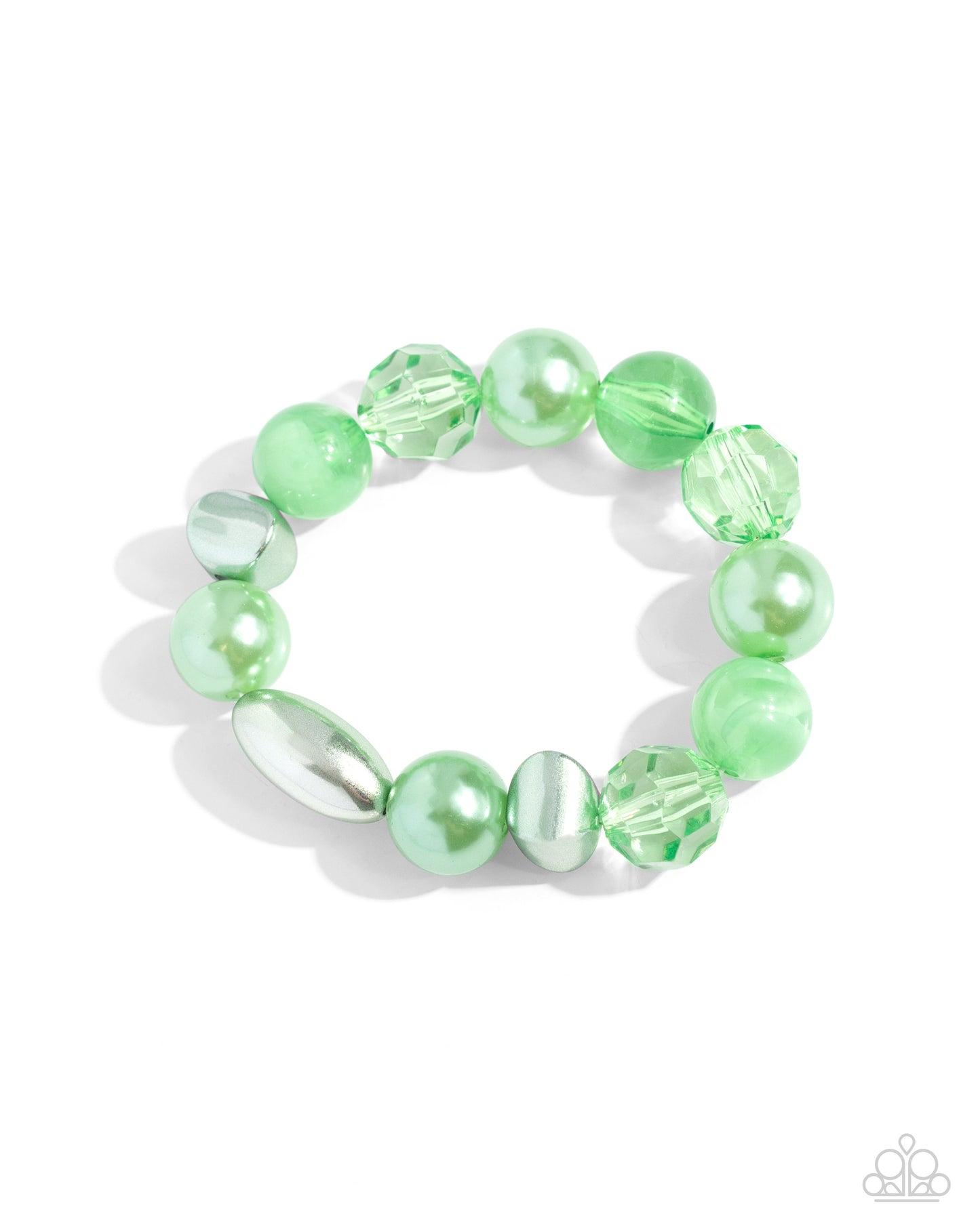 Paparazzi Plentiful Pigment - Green Bracelet