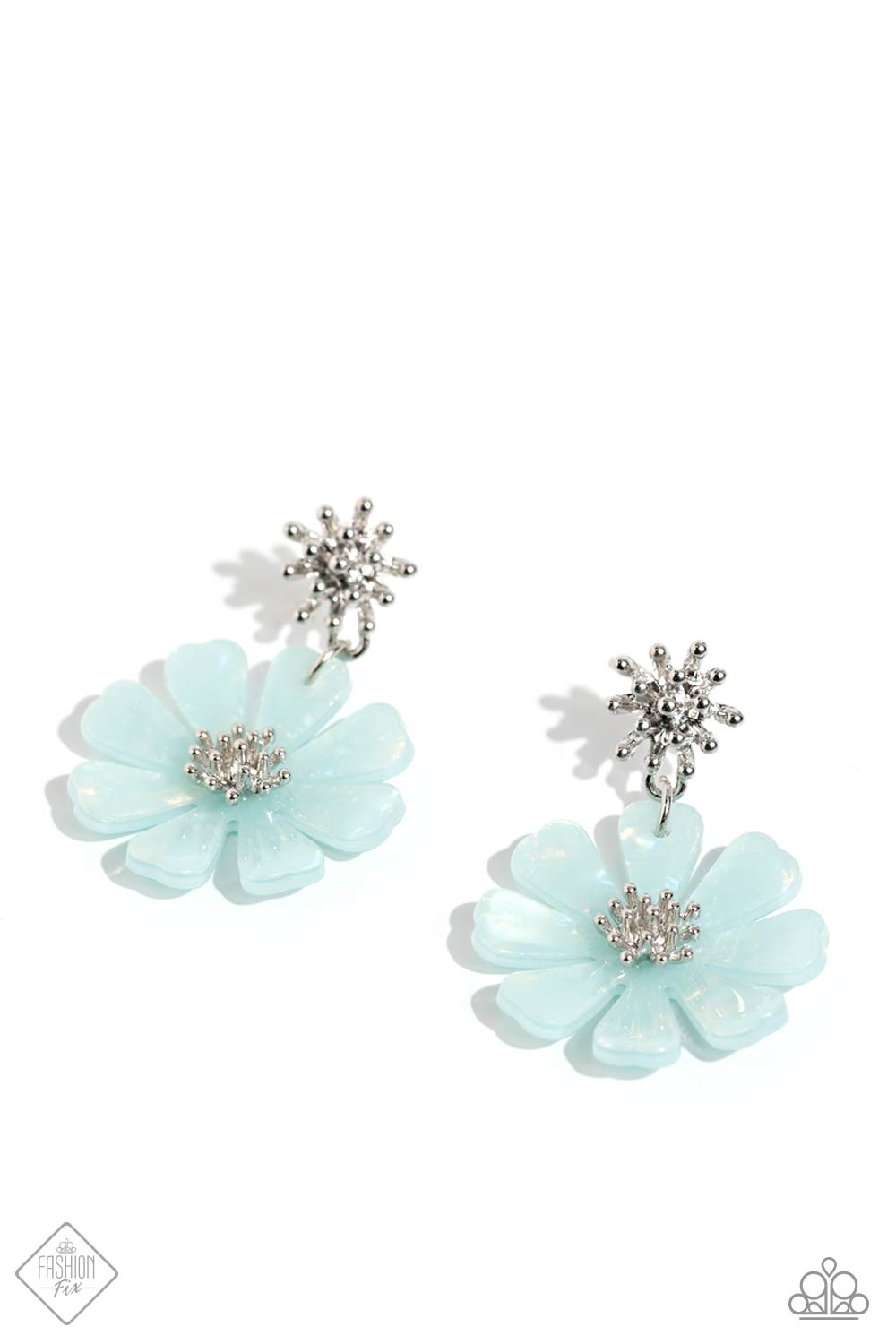 Paparazzi Poetically Pastel - Blue Earrings