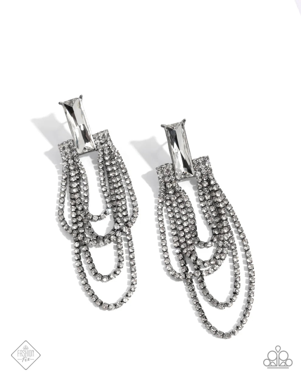 Paparazzi Resounding Radiance - Black Earring
