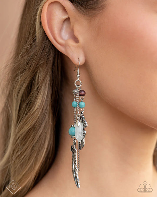 Paparazzi Restful Runway - Blue Earrings