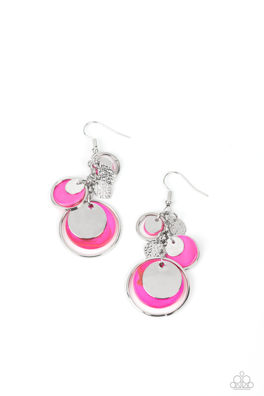 Saved by the SHELL - Pink Paparazzi Earrings