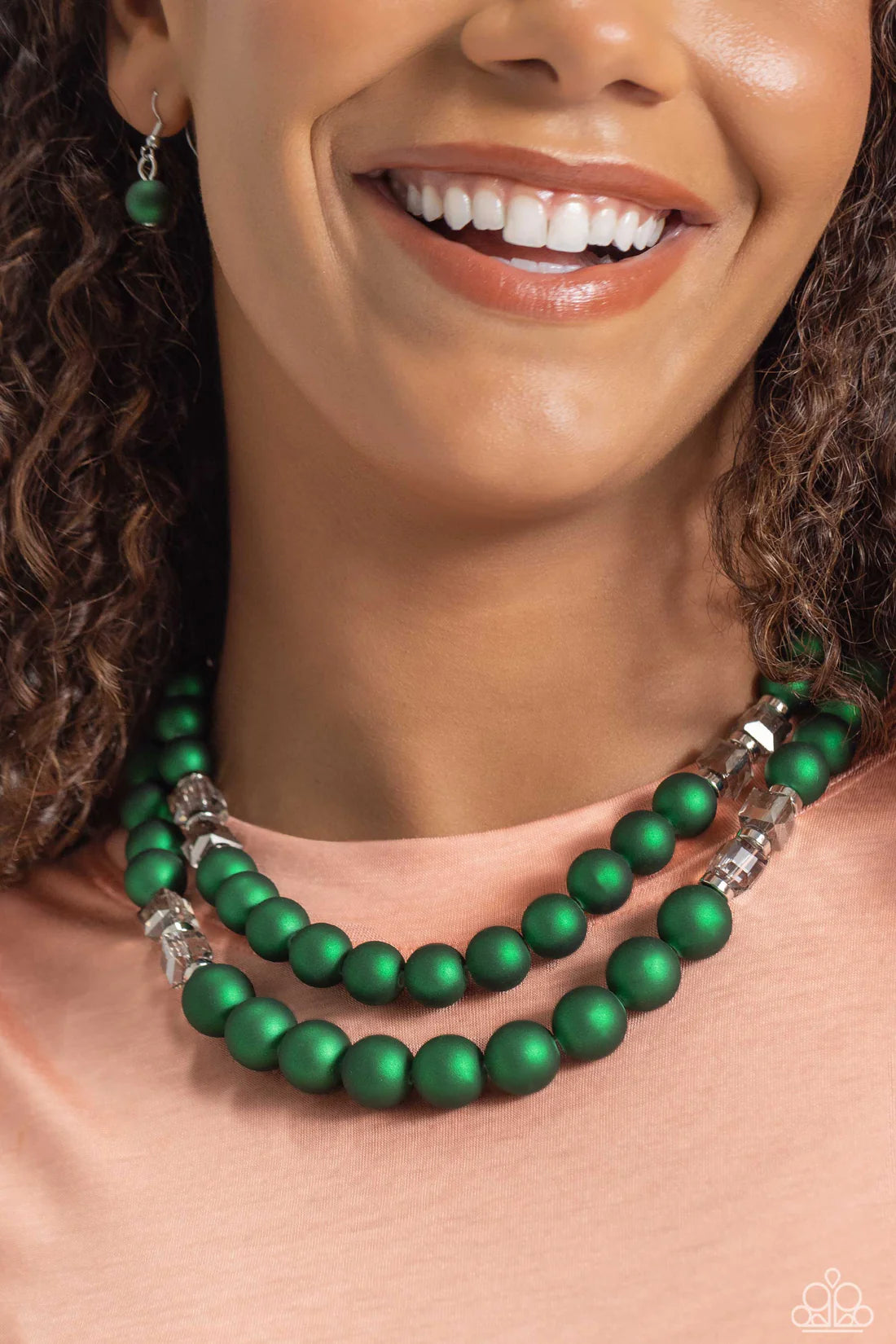 Paparazzi Shopaholic Season - Green Necklace