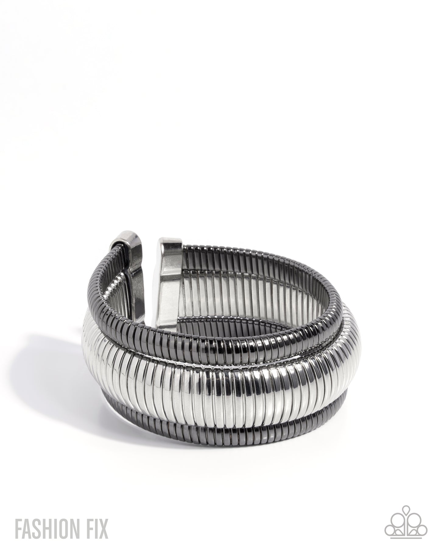 Paparazzi Tactile Takedown - Silver Bracelet