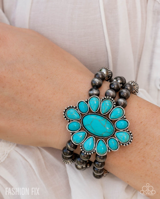 Paparazzi Traditional Tailoring - Blue Bracelet