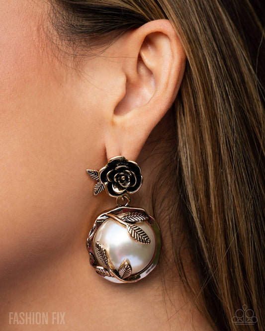 Paparazzi Tasteful Tea Party - Gold Earrings