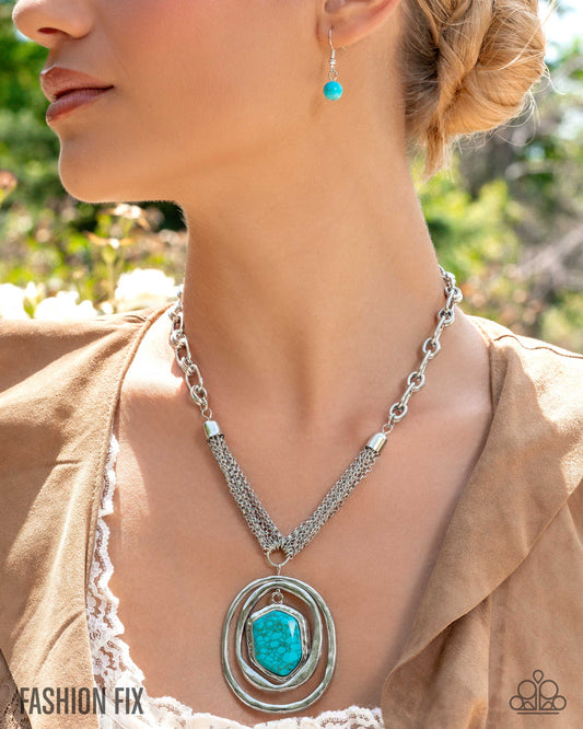 Paparazzi Valiant Voyage - Blue Necklace