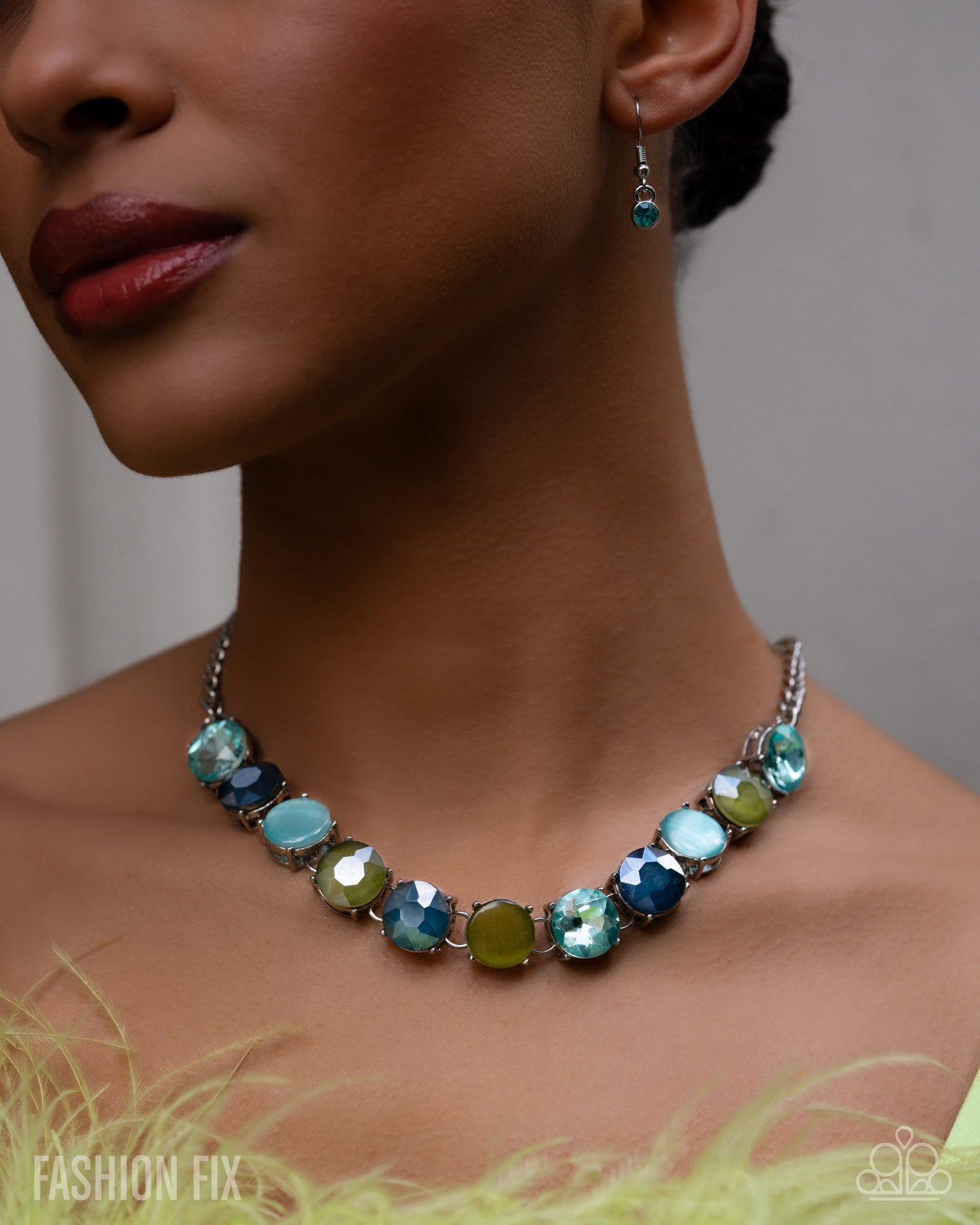 Paparazzi Cool, Calm, And Couture - Green Necklace