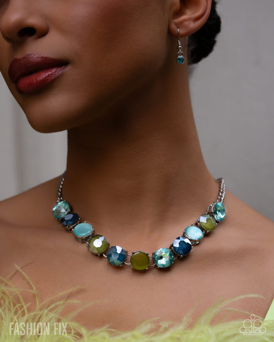 Paparazzi Cool, Calm, And Couture - Green Necklace
