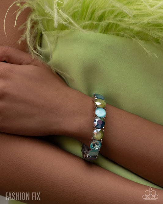 Paparazzi Cool, Calm, And Chic - Green Bracelet