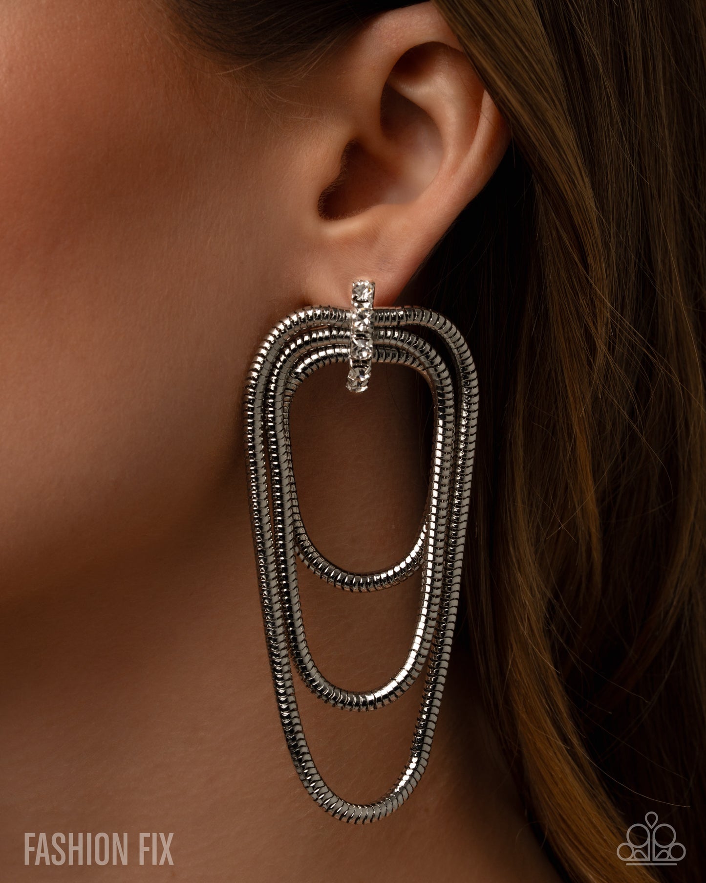 Paparazzi Industrial Charm - White Earrings