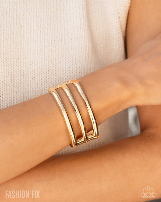 Paparazzi Prominent Personality - Gold Bracelet