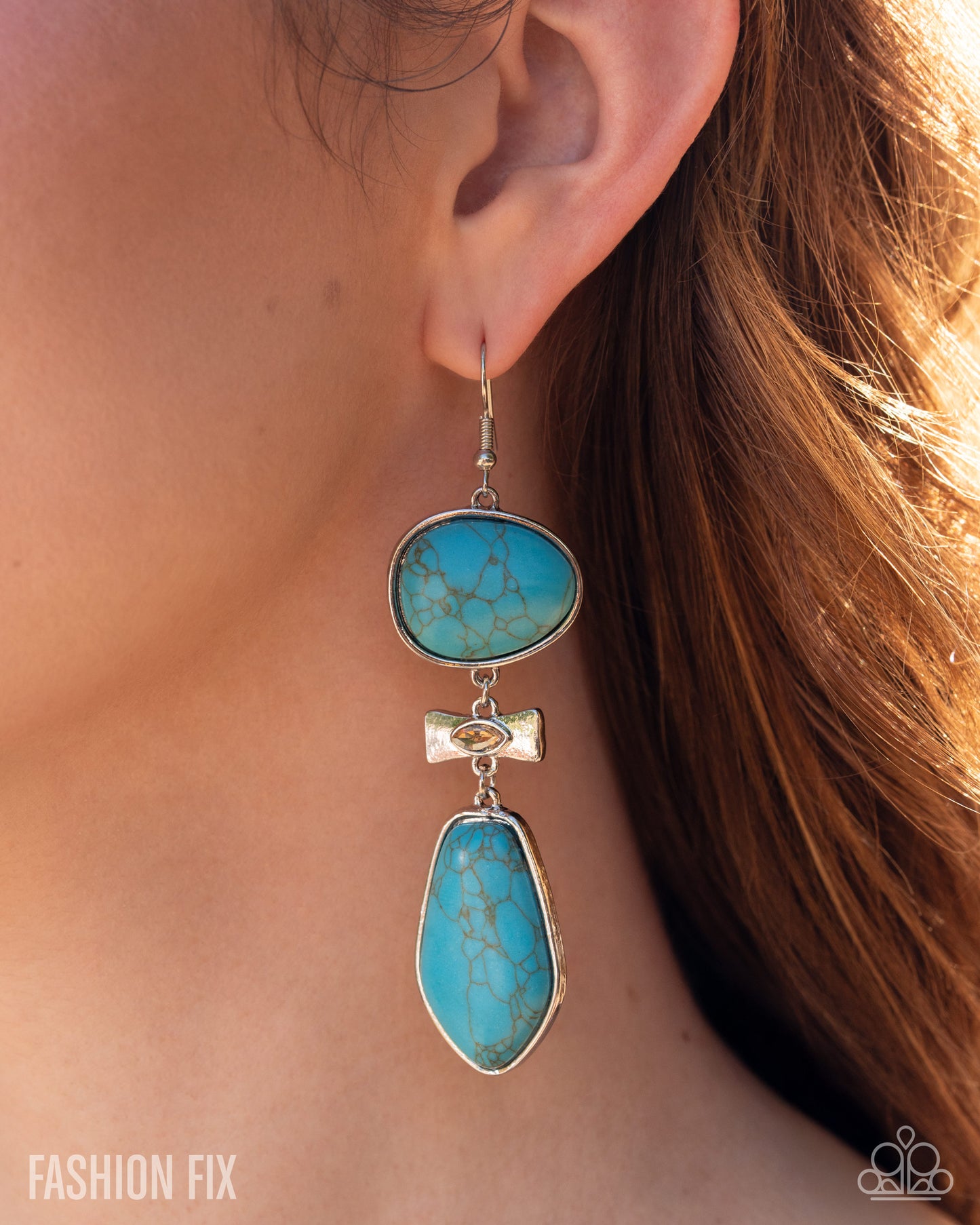 Paparazzi Moved Muse - Blue Earrings