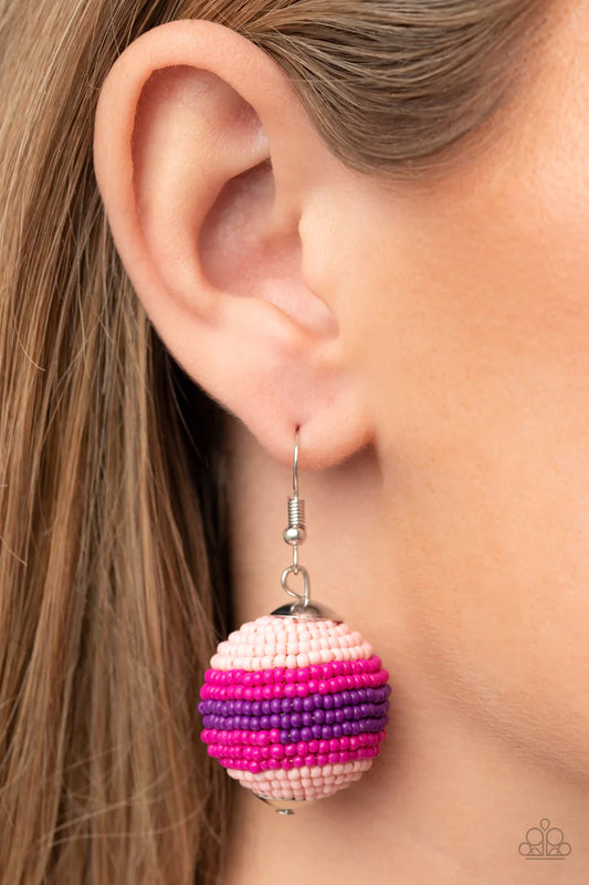 Zest Fest - Pink - Paparazzi Earrings