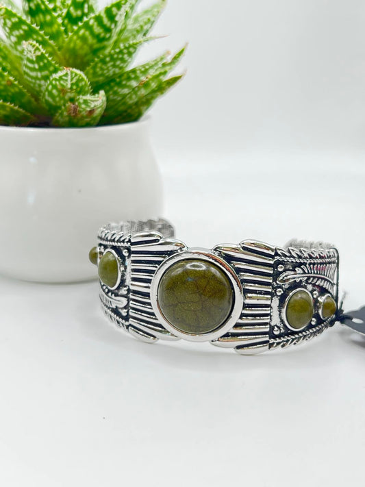 Mesquite Mesa Green Paparazzi Bracelet