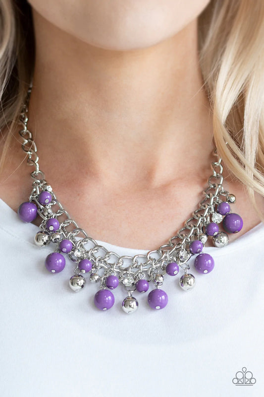 THE BRIDE TO BEAD - Purple Paparazzi Necklace