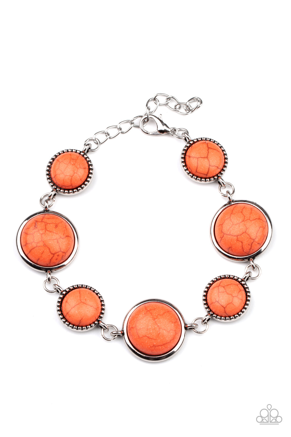 Turn Up The Terra - Orange Paparazzi Bracelet