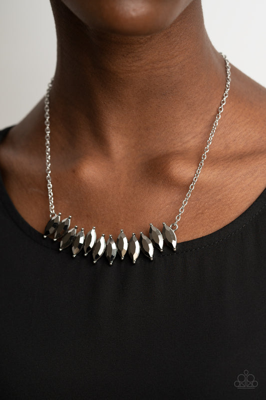 Icy Intensity - Silver Paparazzi Necklace